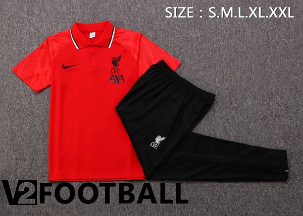 FC Liverpool Polo Shirts + Pants Red 2022/2023
