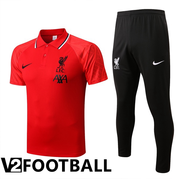 FC Liverpool Polo Shirts + Pants Red 2022/2023