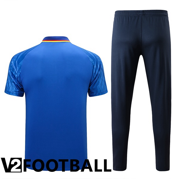 France Polo Shirts + Pants Blue 2022/2023