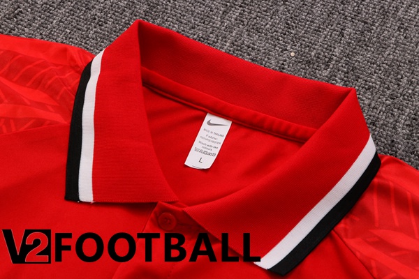Paris Saint Germain Polo Shirts + Pants Red 2022/2023