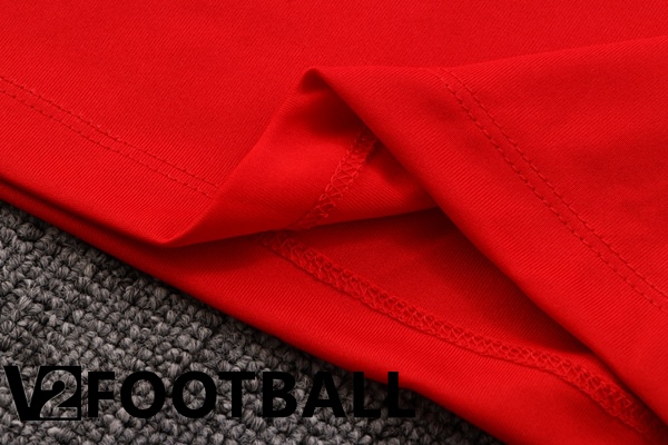 Paris Saint Germain Polo Shirts + Pants Red 2022/2023