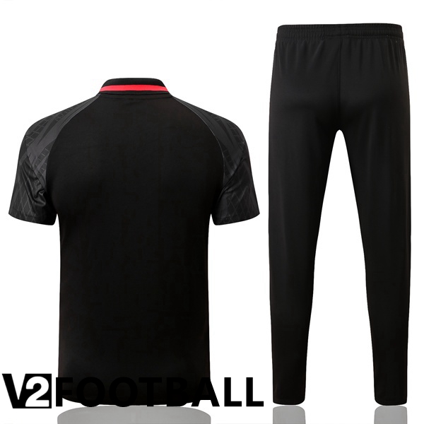 FC Liverpool Polo Shirts + Pants Black 2022/2023