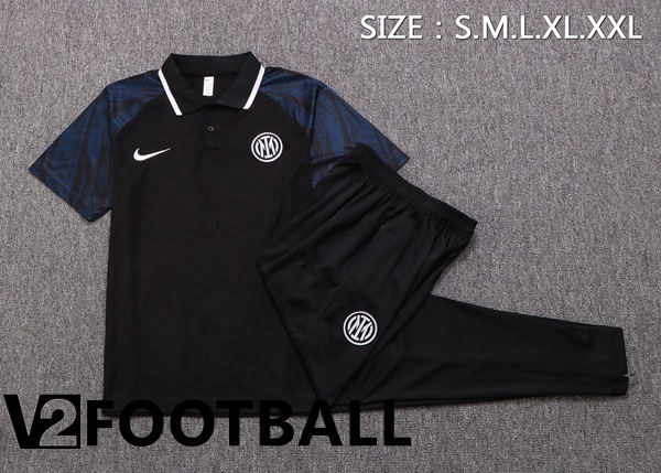 Inter Milan Polo Shirts + Pants Black 2022/2023