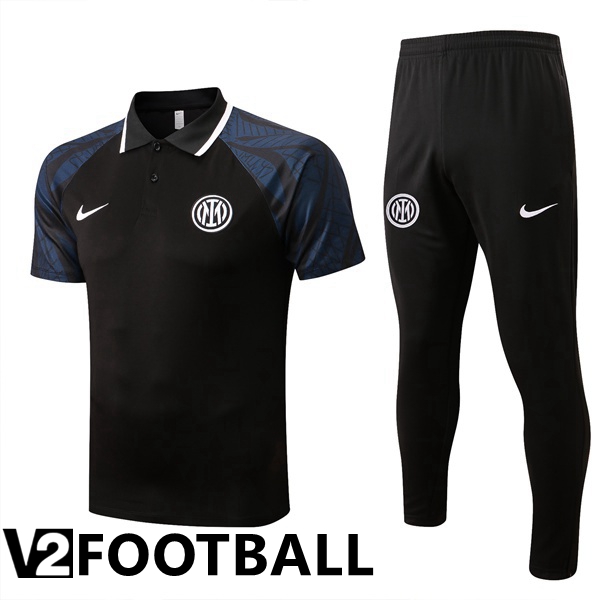 Inter Milan Polo Shirts + Pants Black 2022/2023