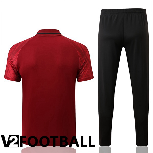 Portugal Polo Shirts + Pants Red 2022/2023