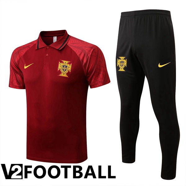 Portugal Polo Shirts + Pants Red 2022/2023