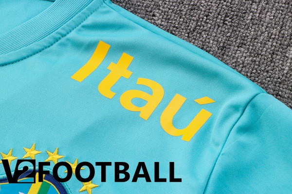 Brazil Polo Shirts + Pants Blue 2022/2023