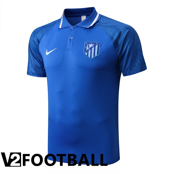 Atletico Madrid Polo Shirts Blue 2022/2023