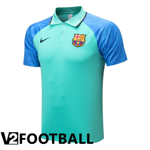 FC Barcelona Polo Shirts Green Blue 2022/2023