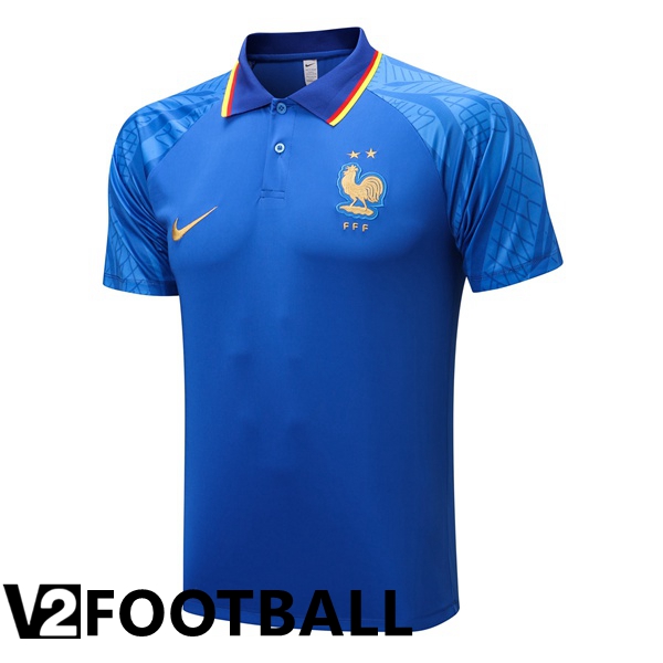 France Polo Shirts Blue 2022/2023