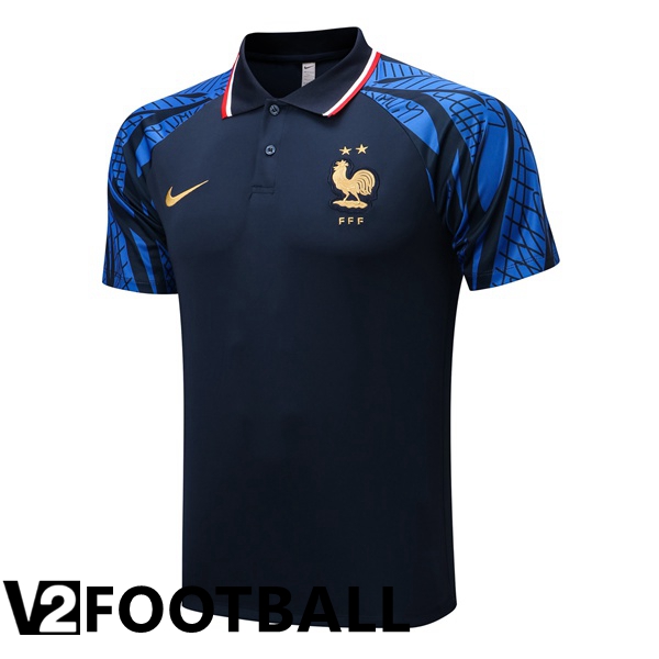 France Polo Shirts Royal Blue 2022/2023