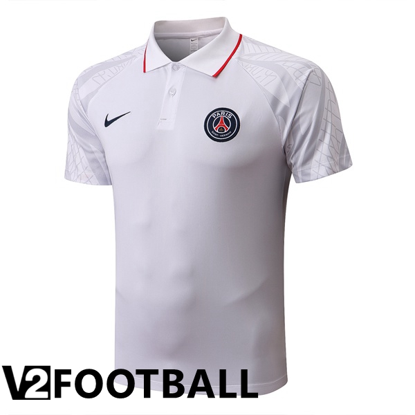 Paris Saint Germain Polo Shirts White 2022/2023