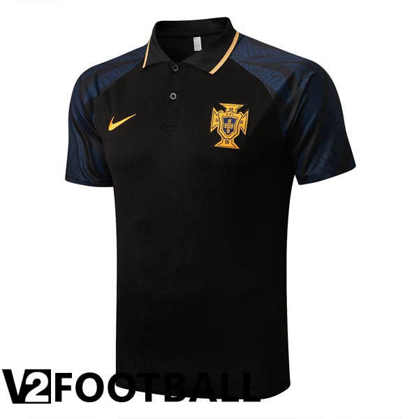 Portugal Polo Shirts Black 2022/2023