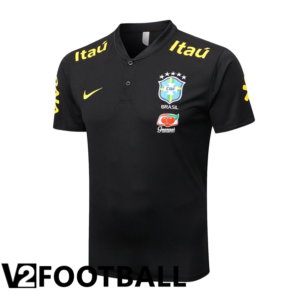 Brazil Polo Shirts Black 2022/2023