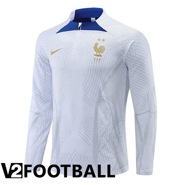 France Training Sweatshirt White 2022/2023