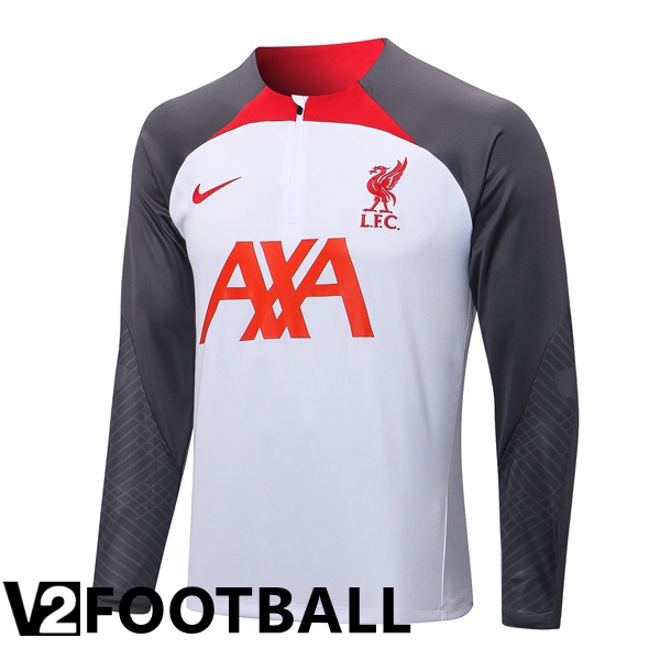 FC Liverpool Training Sweatshirt White Grey 2022/2023