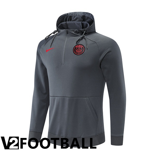 Paris Saint Germain Training Sweatshirt Hoodie Grey 2022/2023