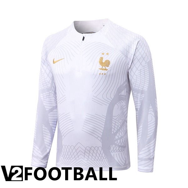 France Training Sweatshirt White 2022/2023