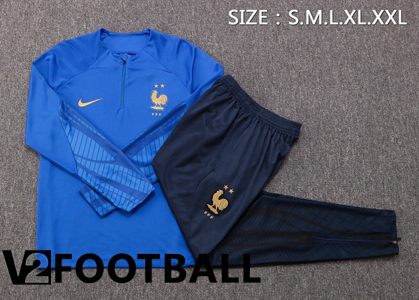 France Training Tracksuit Blue 2022/2023