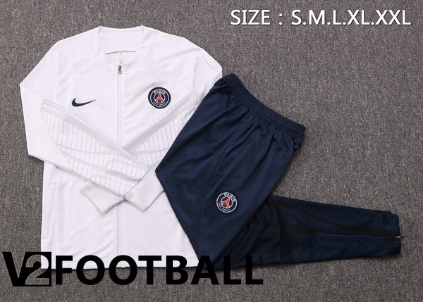 Paris Saint Germain Training Jacket Suit White 2022/2023