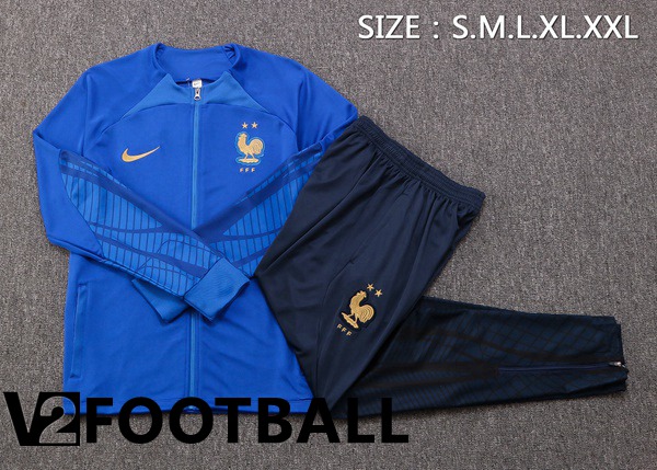 France Training Jacket Suit Blue 2022/2023