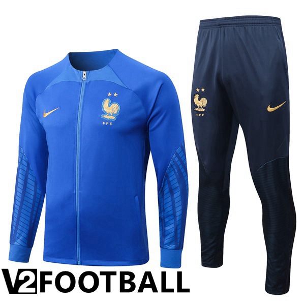 France Training Jacket Suit Blue 2022/2023