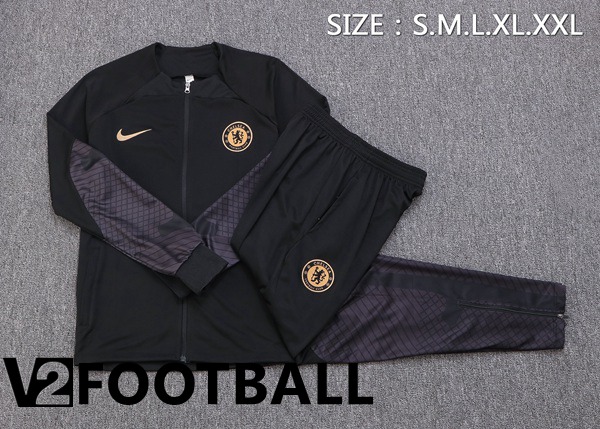 FC Chelsea Training Jacket Suit Black 2022/2023