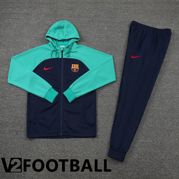 FC Barcelona Training Tracksuit Hoodie Green 2022/2023