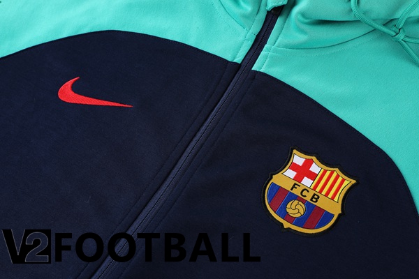 FC Barcelona Training Tracksuit Hoodie Green 2022/2023