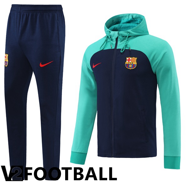 FC Barcelona Training Tracksuit Hoodie Green 2022/2023