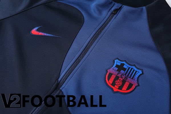 FC Barcelona Training Jacket Suit Black Blue 2022/2023