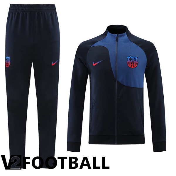 FC Barcelona Training Jacket Suit Black Blue 2022/2023