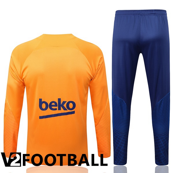 FC Barcelona Training Jacket Suit Orange 2022/2023