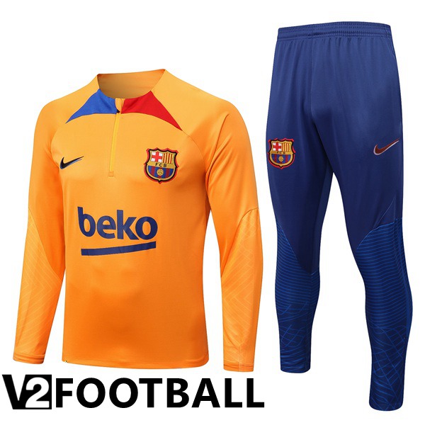 FC Barcelona Training Jacket Suit Orange 2022/2023