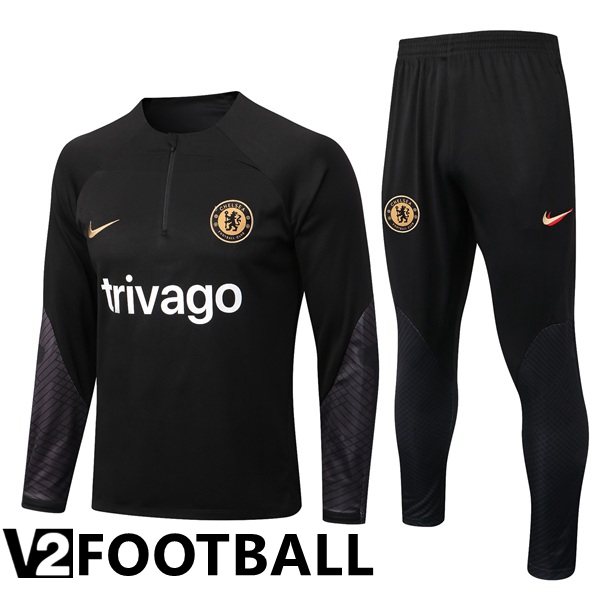 FC Chelsea Training Jacket Suit Black 2022/2023