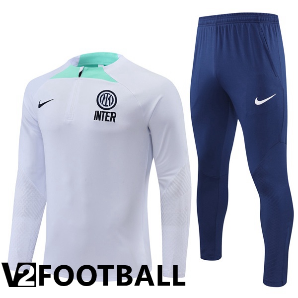 Inter Milan Training Jacket Suit White 2022/2023