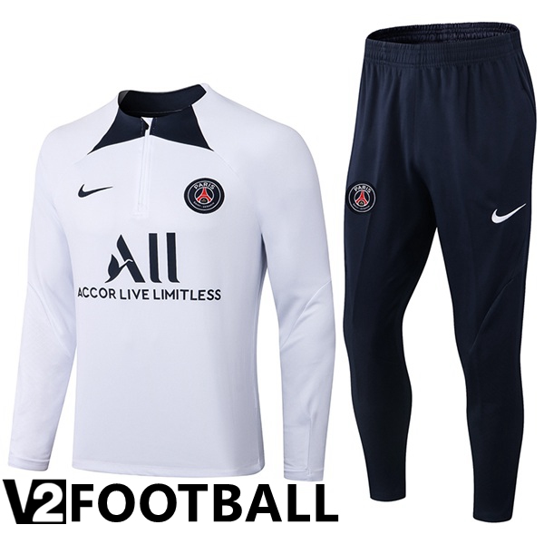 Paris Training Jacket Suit PSG White 2022/2023