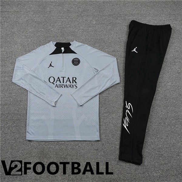 Paris Saint Germain Training Tracksuit Grey 2022/2023