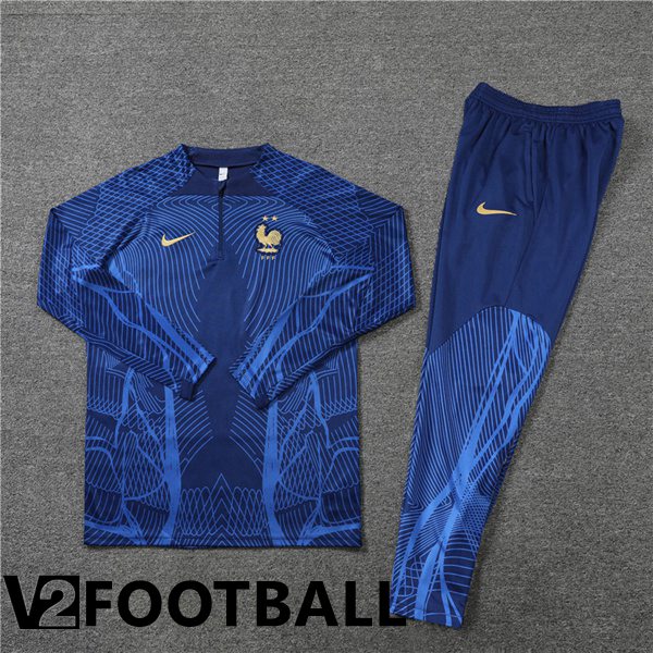 France Training Tracksuit Blue 2022/2023