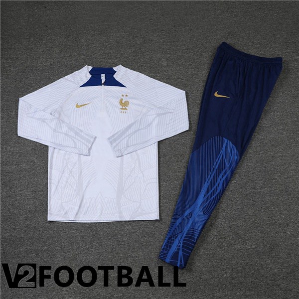 France Training Tracksuit White 2022/2023