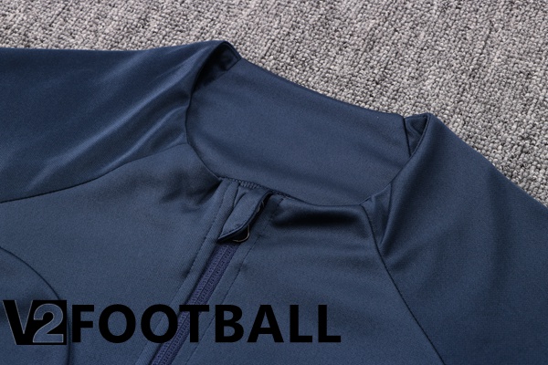 France Training Jacket Suit Royal Blue 2022/2023