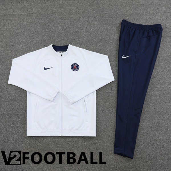 Paris Saint Germain Training Jacket Suit White 2022/2023