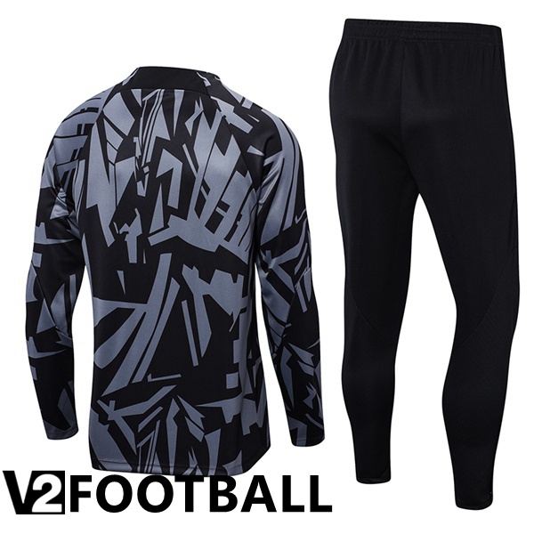FC Barcelona Training Jacket Suit Black Grey 2022/2023