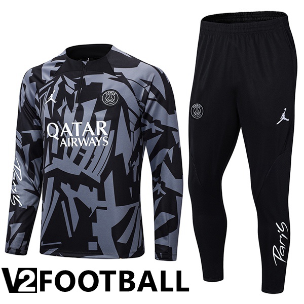 FC Barcelona Training Jacket Suit Black Grey 2022/2023
