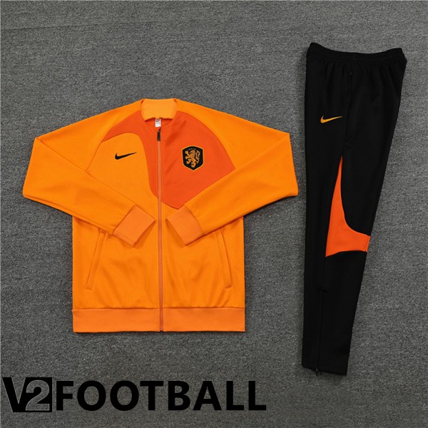 Netherlands Training Jacket Suit Orange 2022/2023