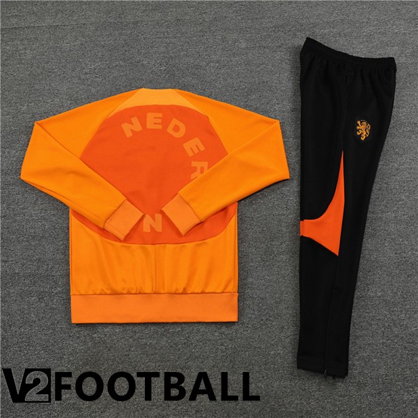 Netherlands Training Jacket Suit Orange 2022/2023