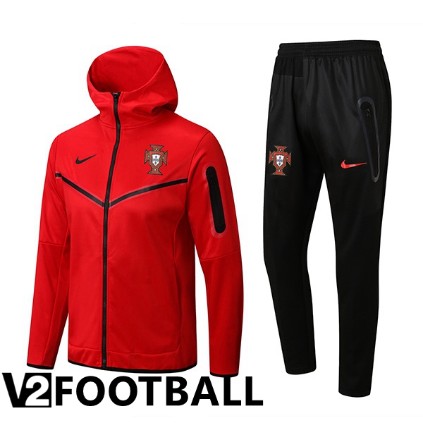 Portugal Training Tracksuit Hoodie Red 2022/2023