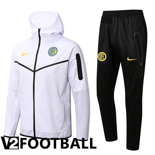 Inter Milan Training Tracksuit Hoodie White 2022/2023