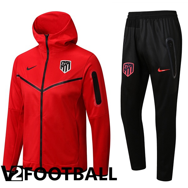 Atletico Madrid Training Tracksuit Hoodie Red 2022/2023