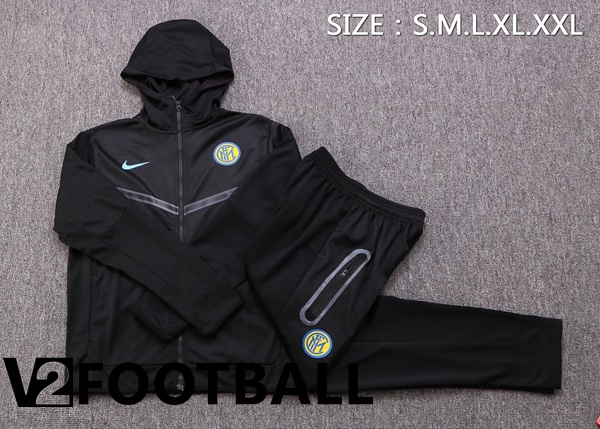 Inter Milan Training Tracksuit Hoodie Black 2022/2023